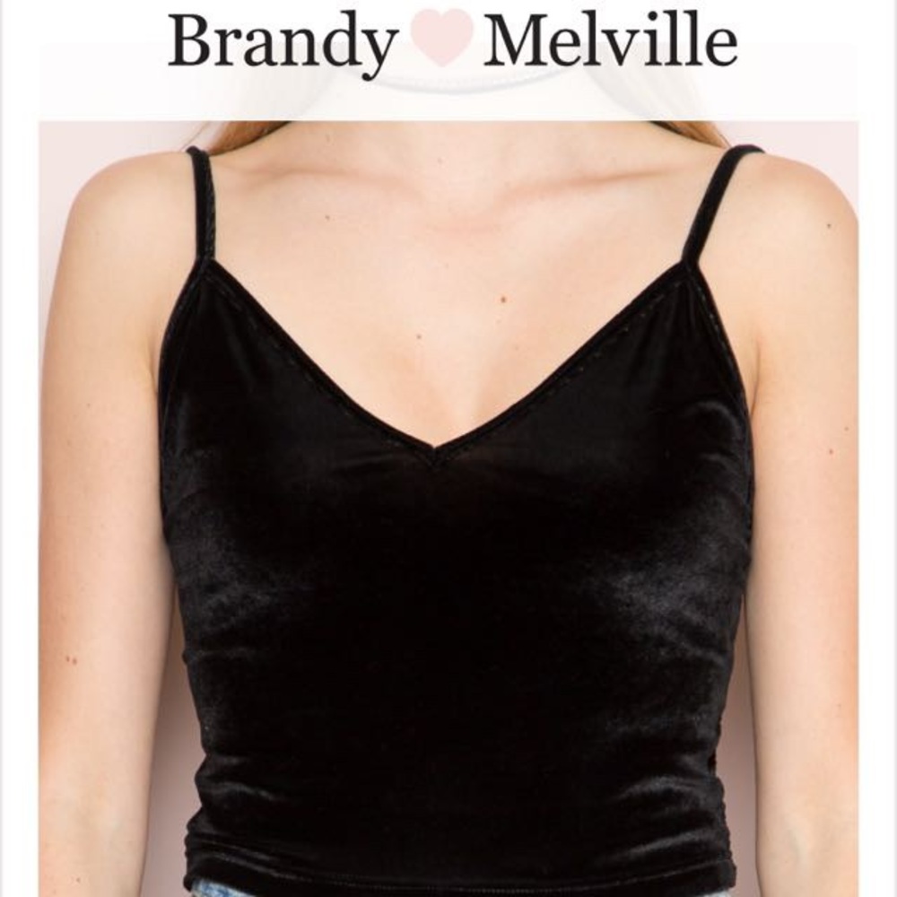 brandy melville (john galt) “joanne” velvet tank